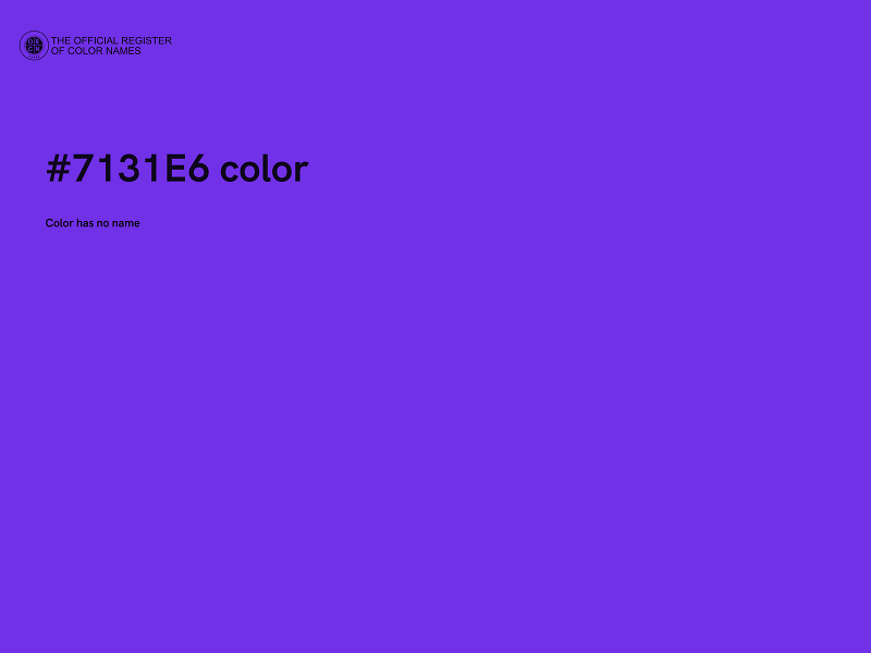 #7131E6 color image
