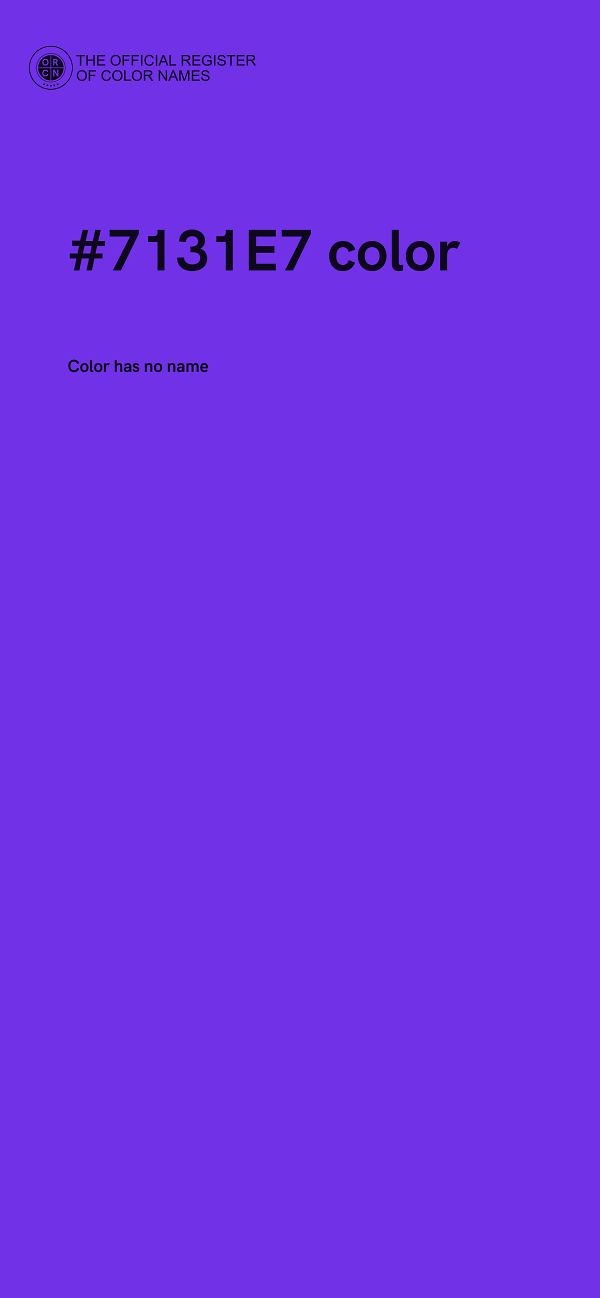 #7131E7 color image