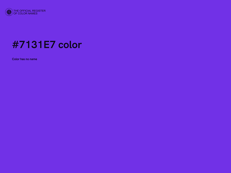 #7131E7 color image