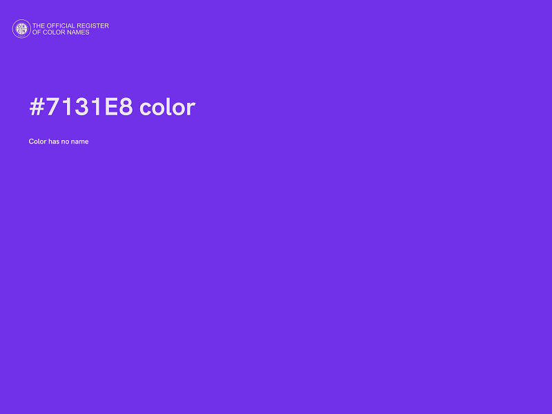 #7131E8 color image