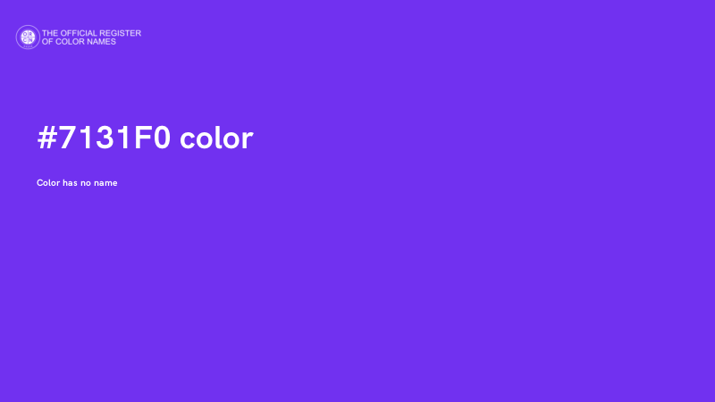 #7131F0 color image