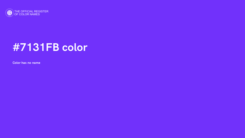 #7131FB color image