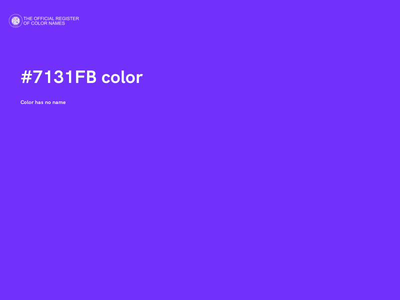 #7131FB color image