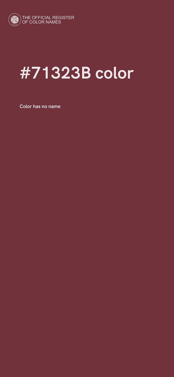 #71323B color image