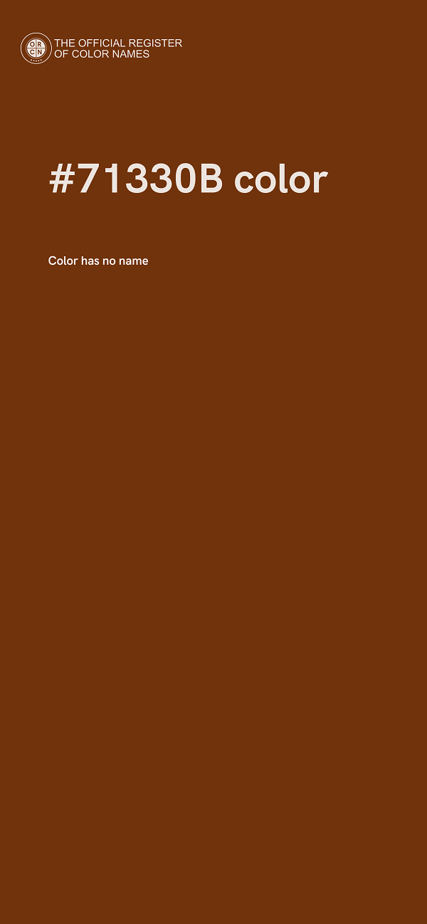 #71330B color image