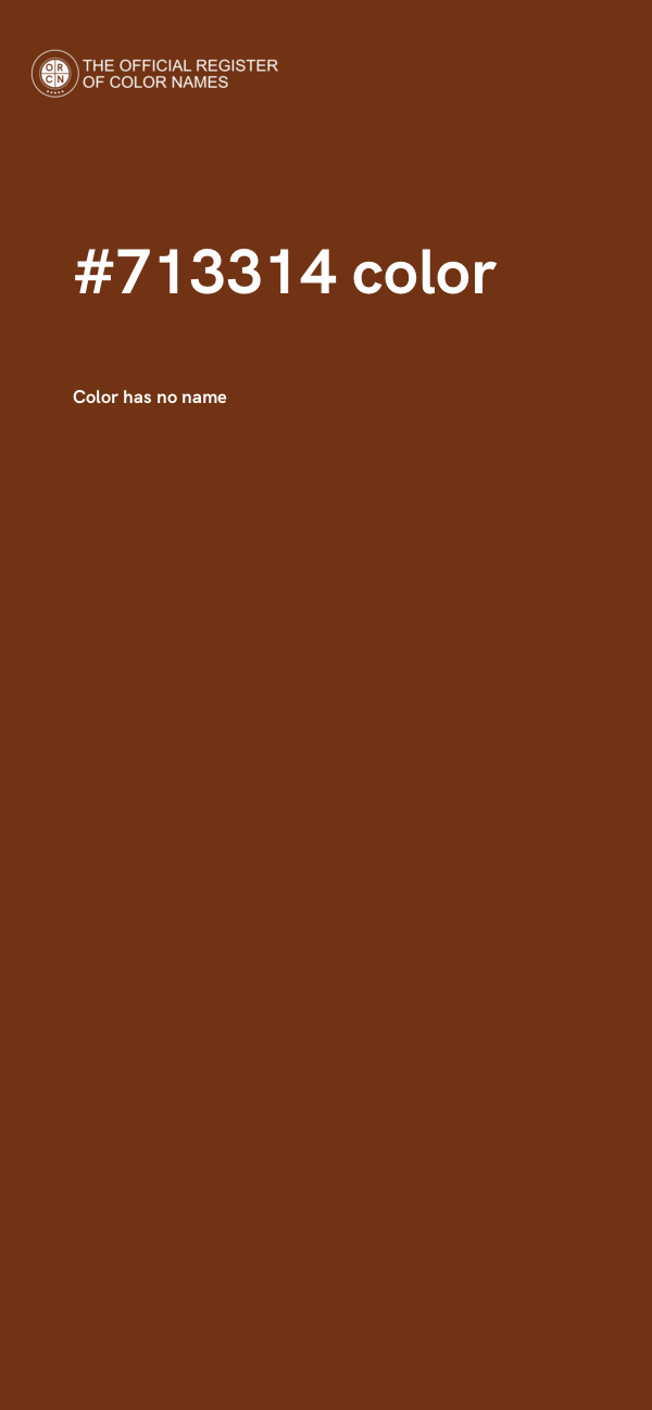 #713314 color image