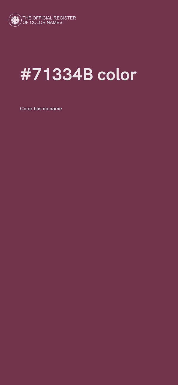 #71334B color image