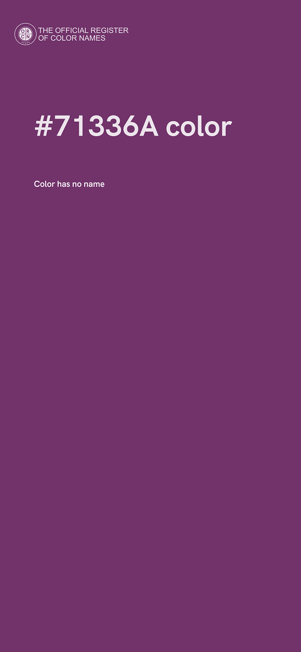#71336A color image