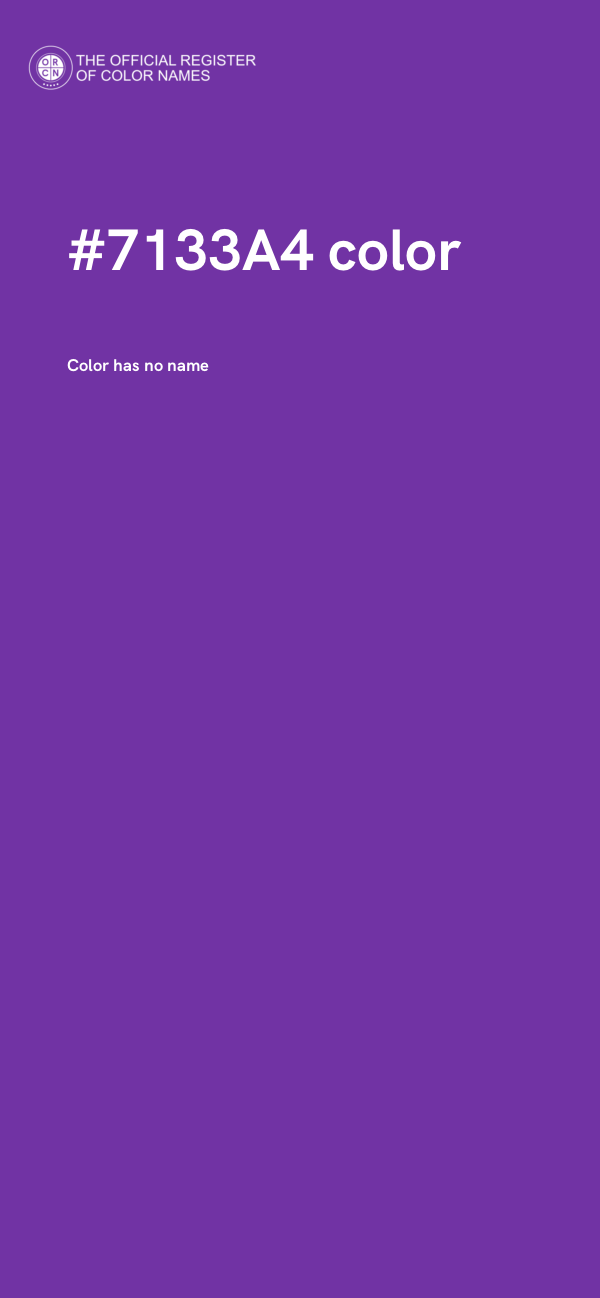 #7133A4 color image