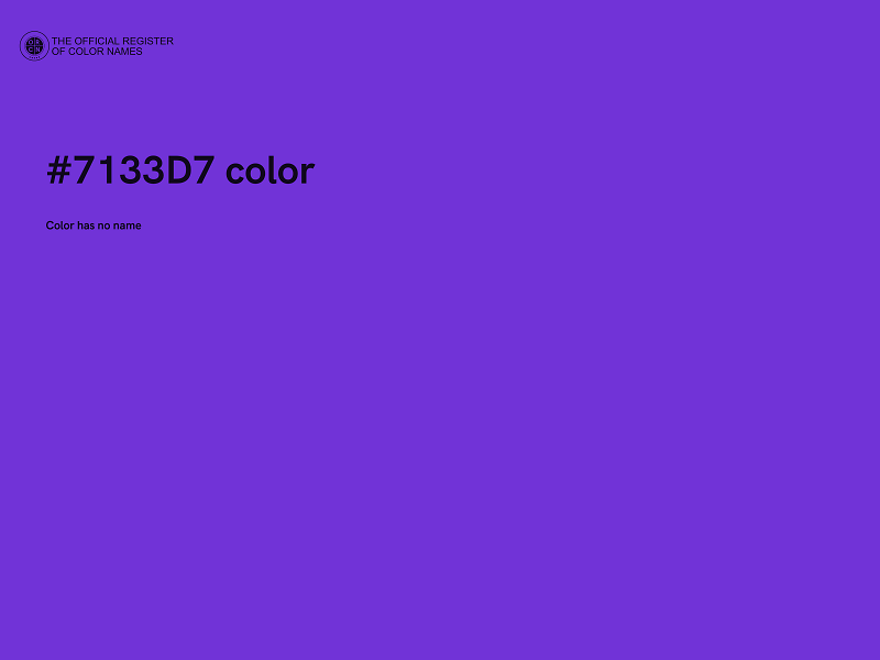 #7133D7 color image