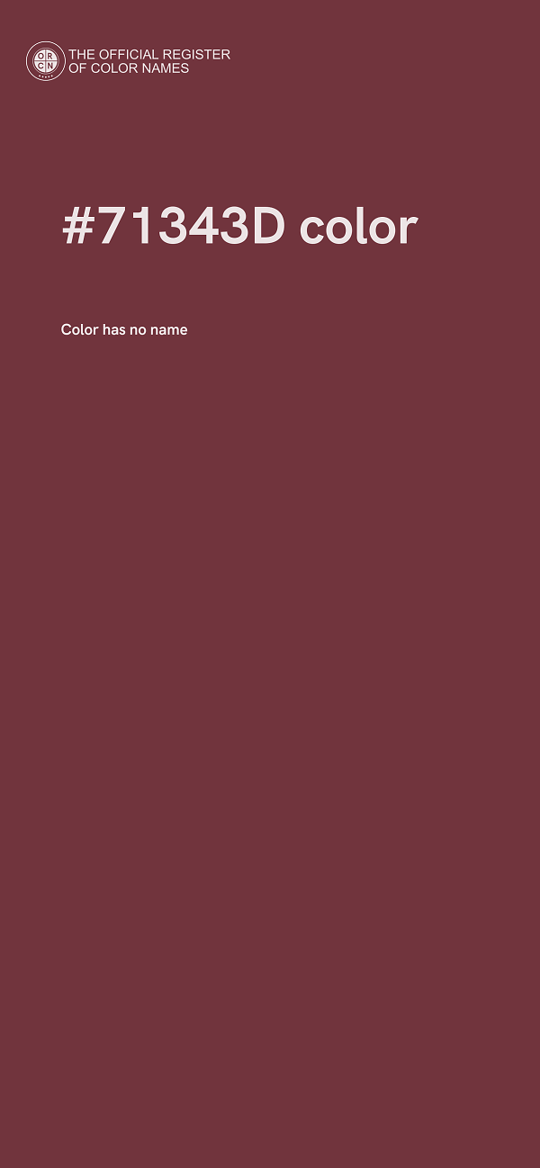 #71343D color image