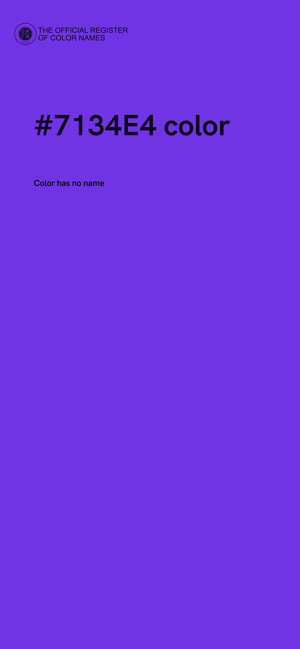 #7134E4 color image