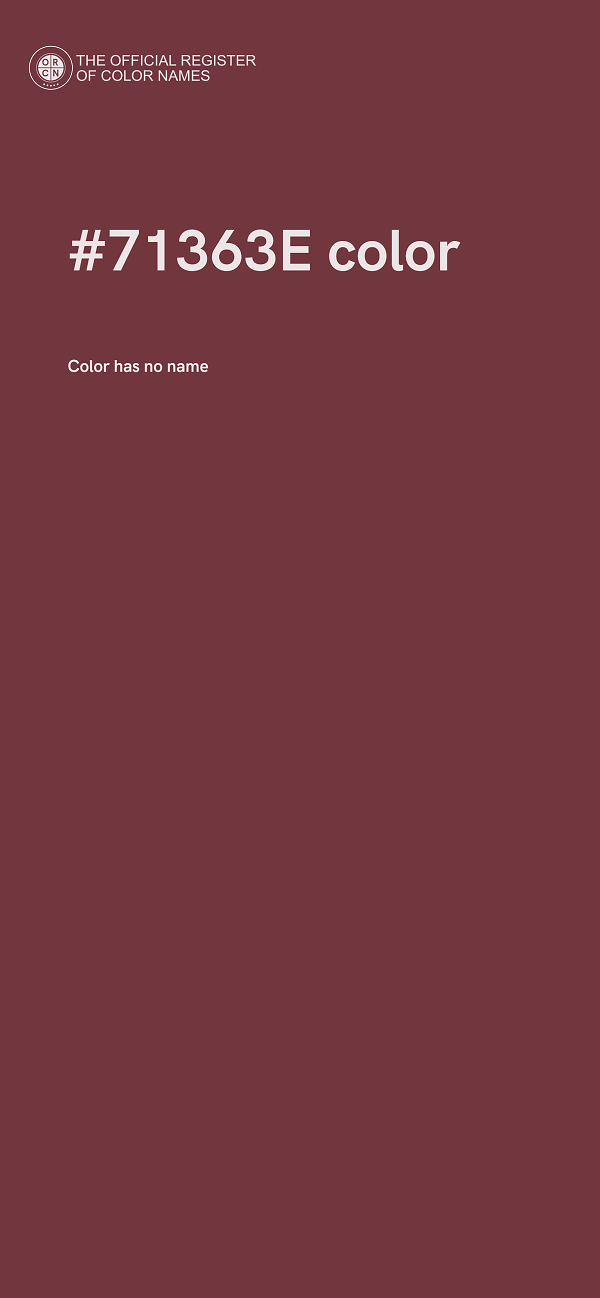 #71363E color image