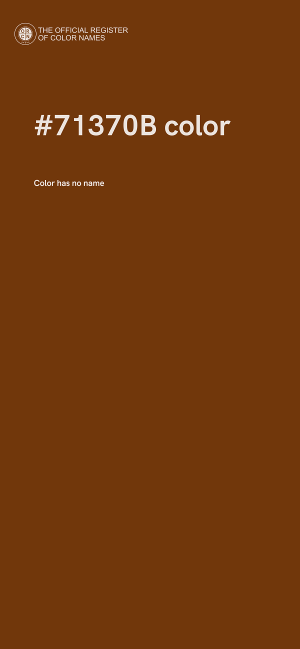 #71370B color image