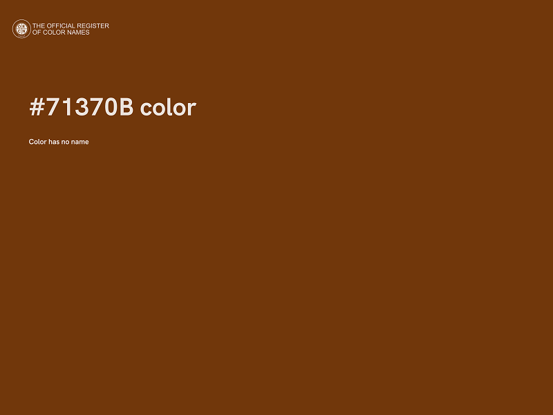 #71370B color image