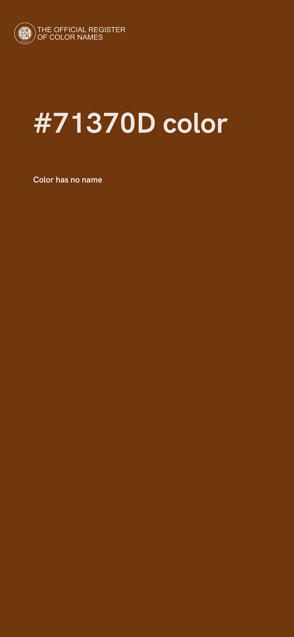 #71370D color image