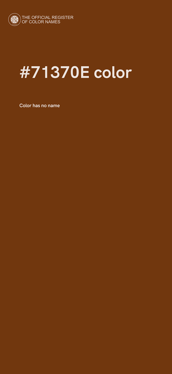 #71370E color image