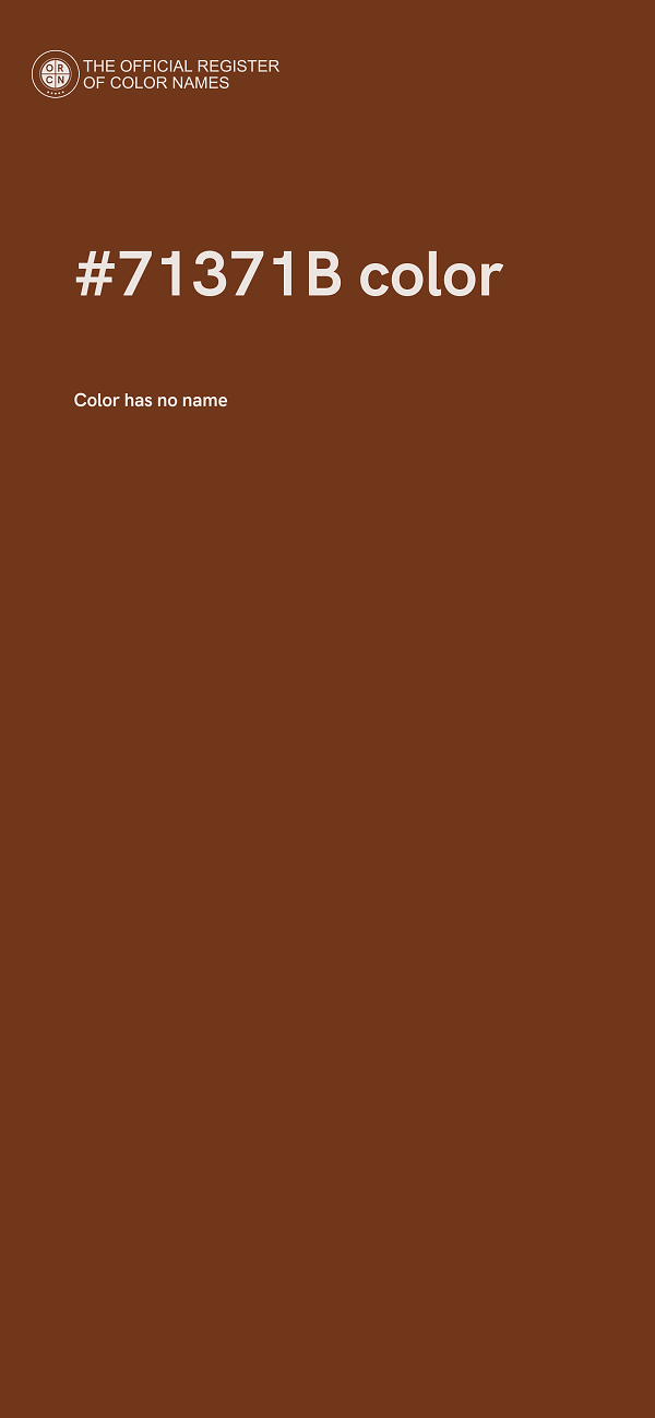 #71371B color image
