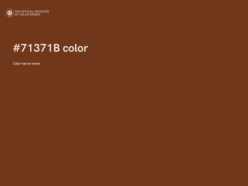 #71371B color image