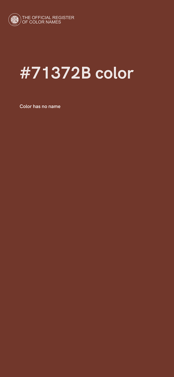 #71372B color image