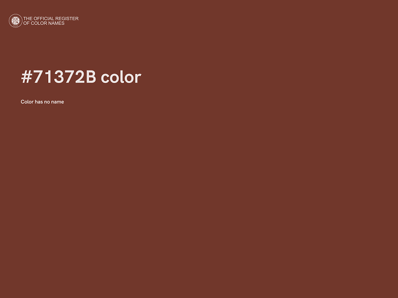 #71372B color image