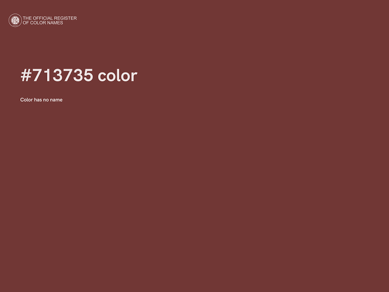 #713735 color image