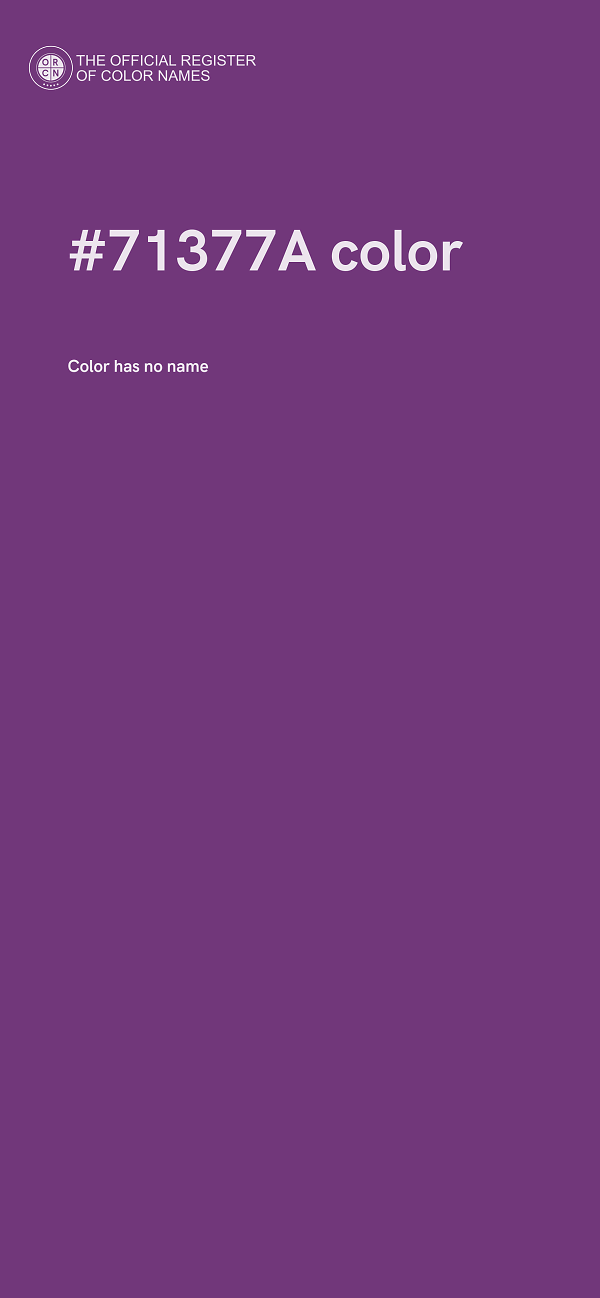 #71377A color image