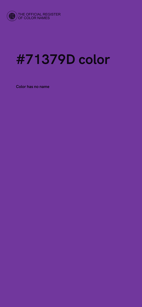 #71379D color image