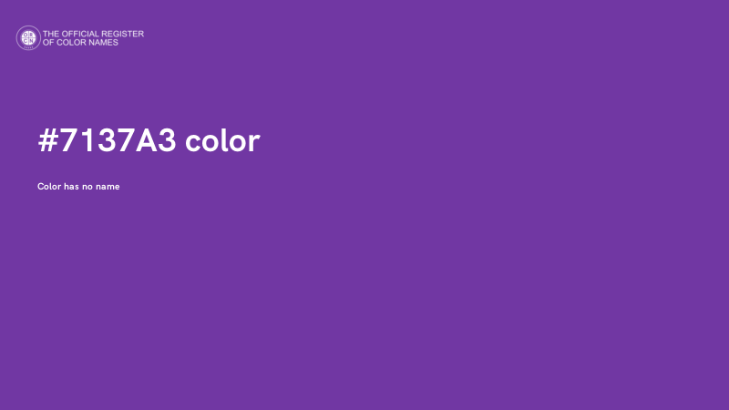 #7137A3 color image