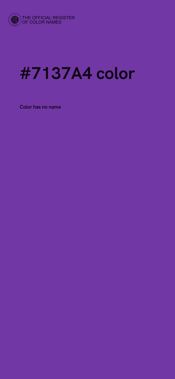 #7137A4 color image