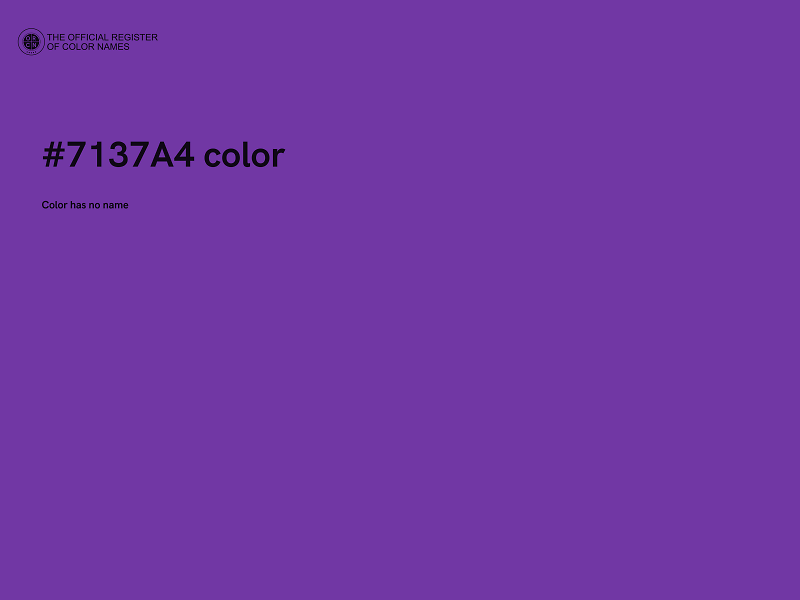 #7137A4 color image