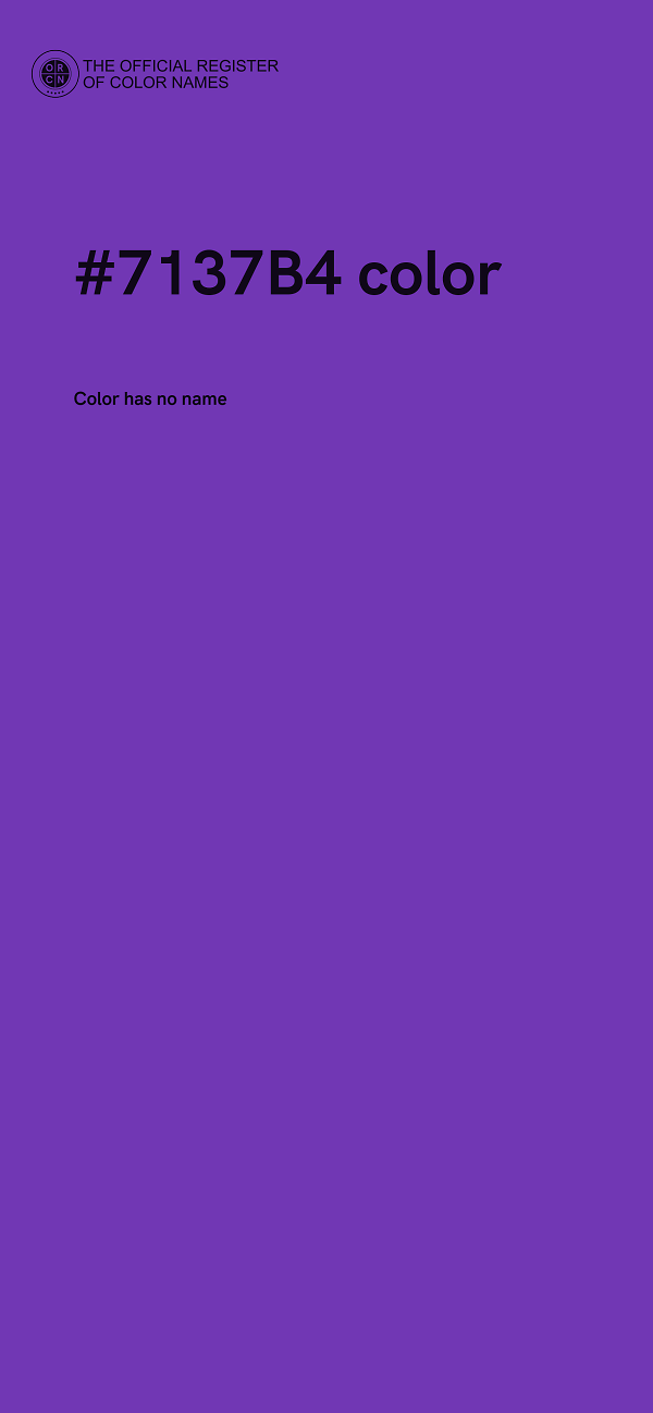 #7137B4 color image