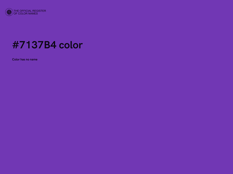 #7137B4 color image