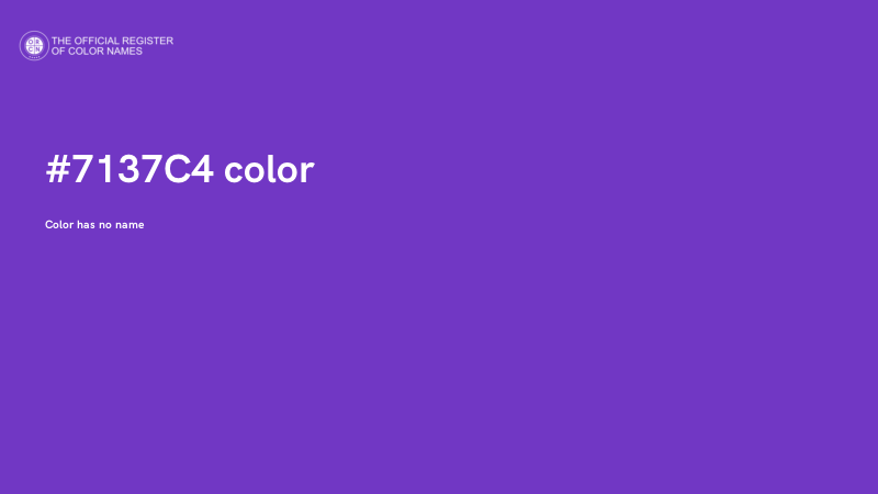 #7137C4 color image