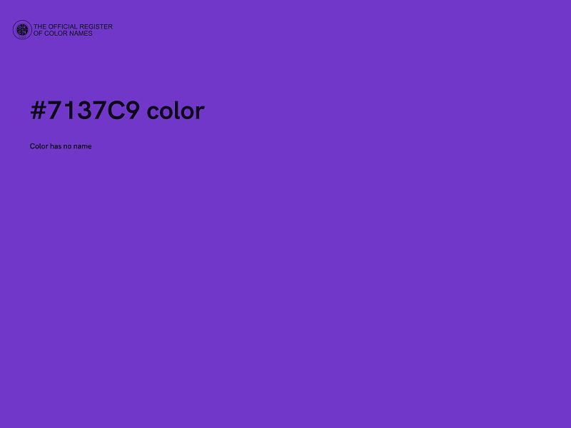 #7137C9 color image