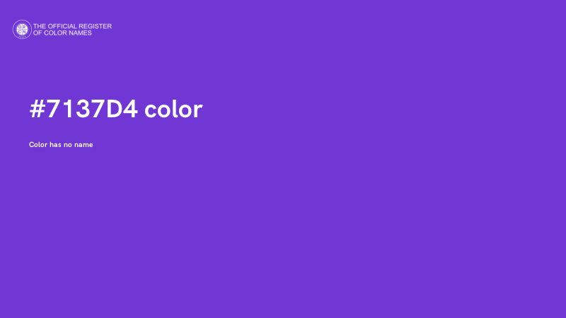 #7137D4 color image