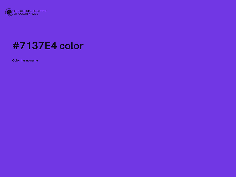 #7137E4 color image