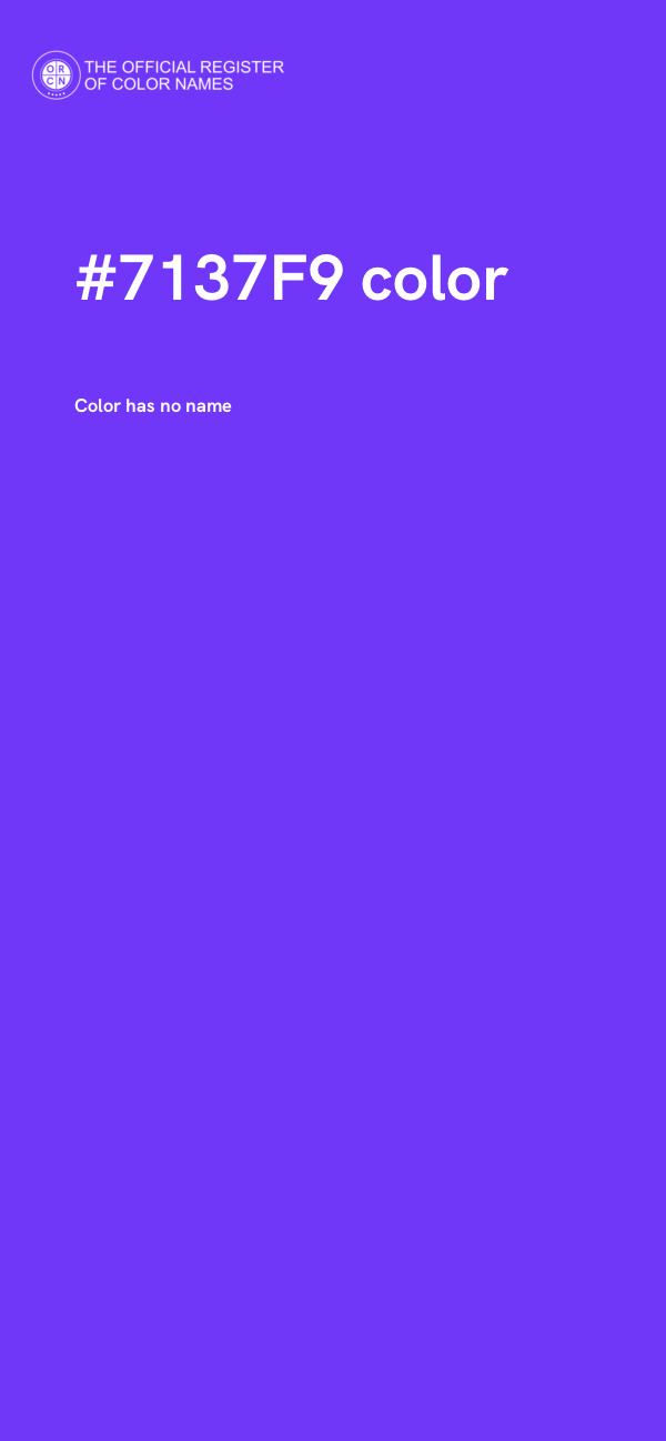 #7137F9 color image