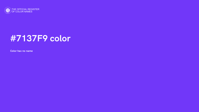 #7137F9 color image