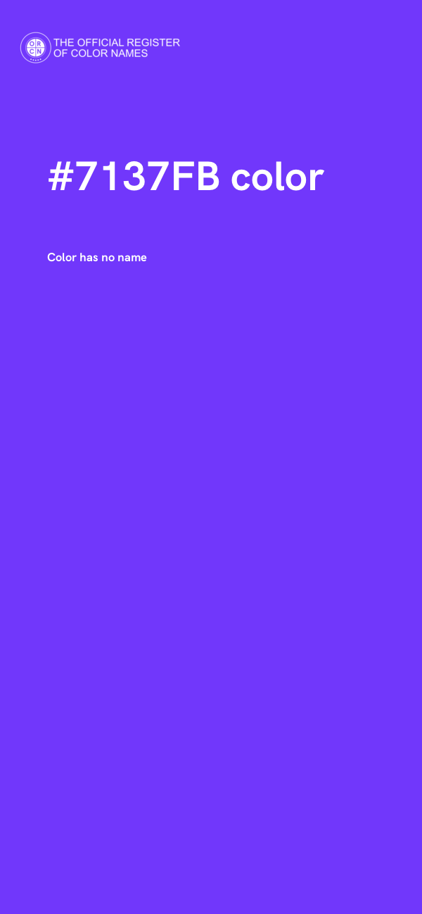 #7137FB color image