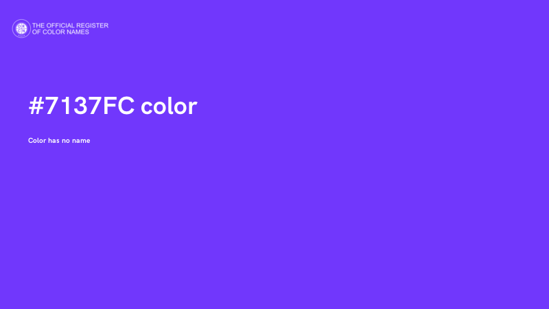 #7137FC color image