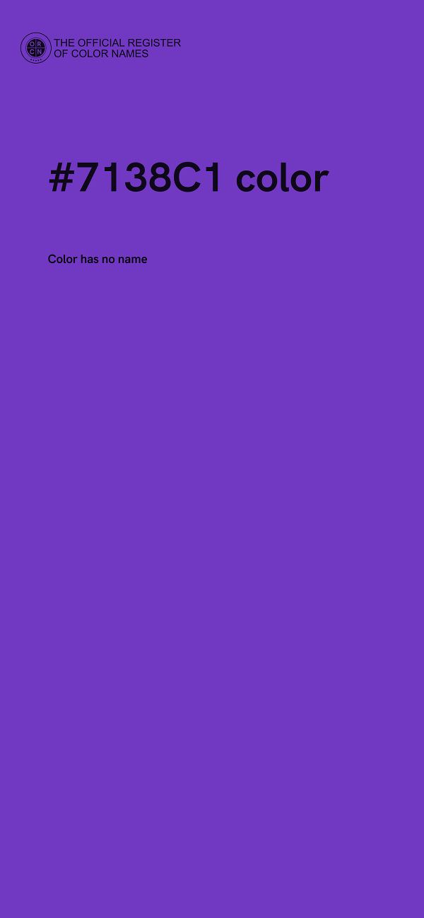 #7138C1 color image