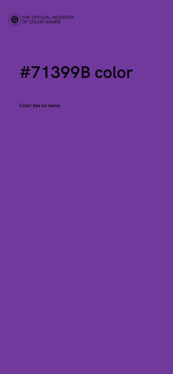 #71399B color image