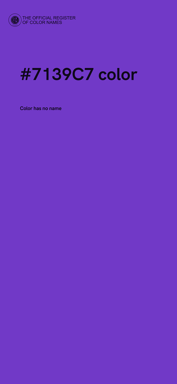 #7139C7 color image