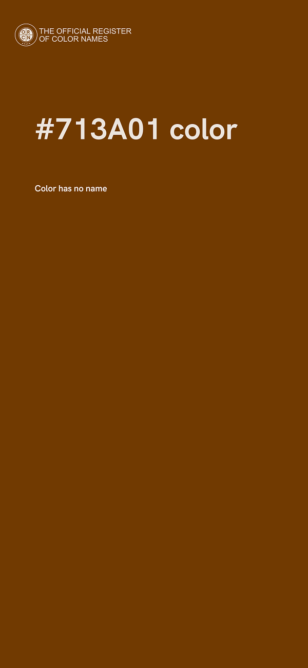 #713A01 color image