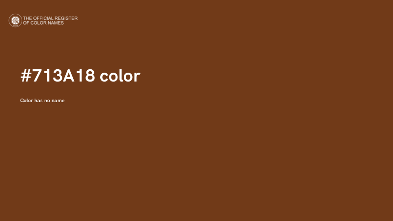 #713A18 color image