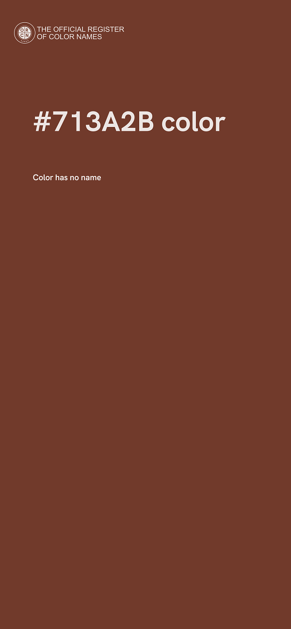 #713A2B color image