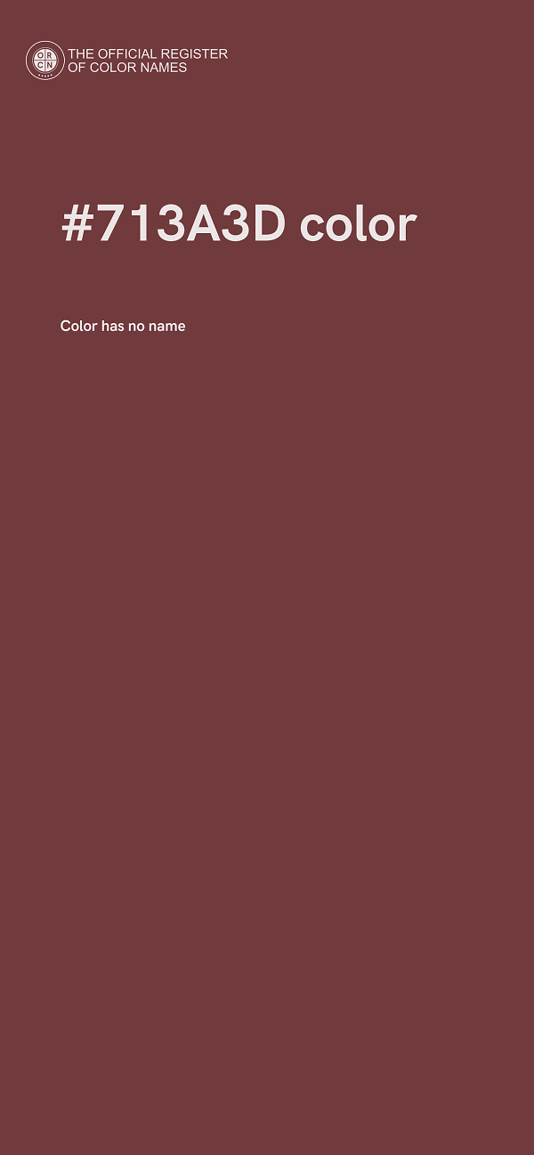 #713A3D color image