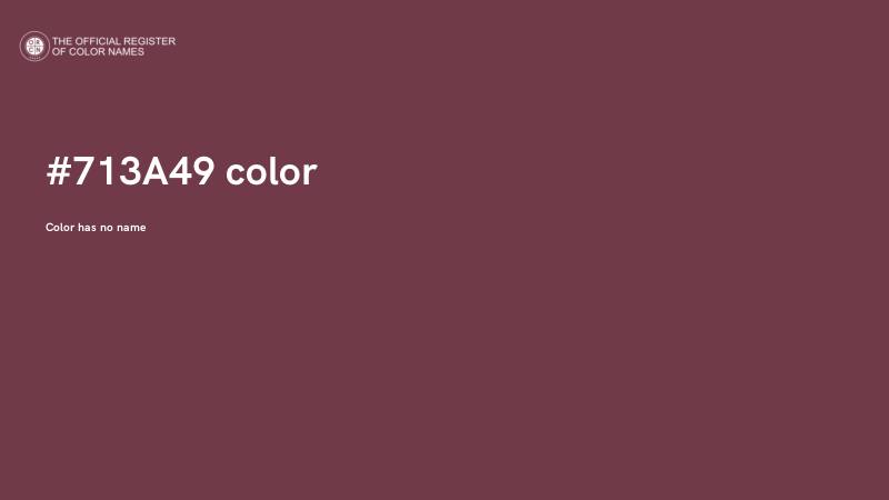 #713A49 color image
