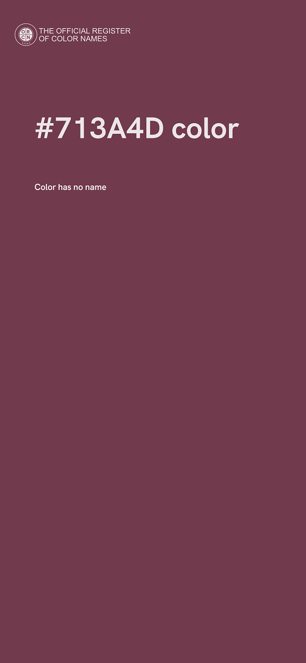 #713A4D color image